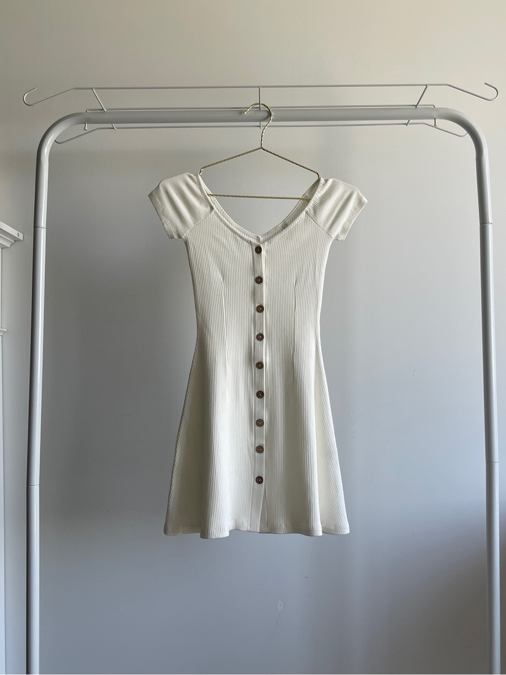 NAGO Organic Cotton White Mini Dress